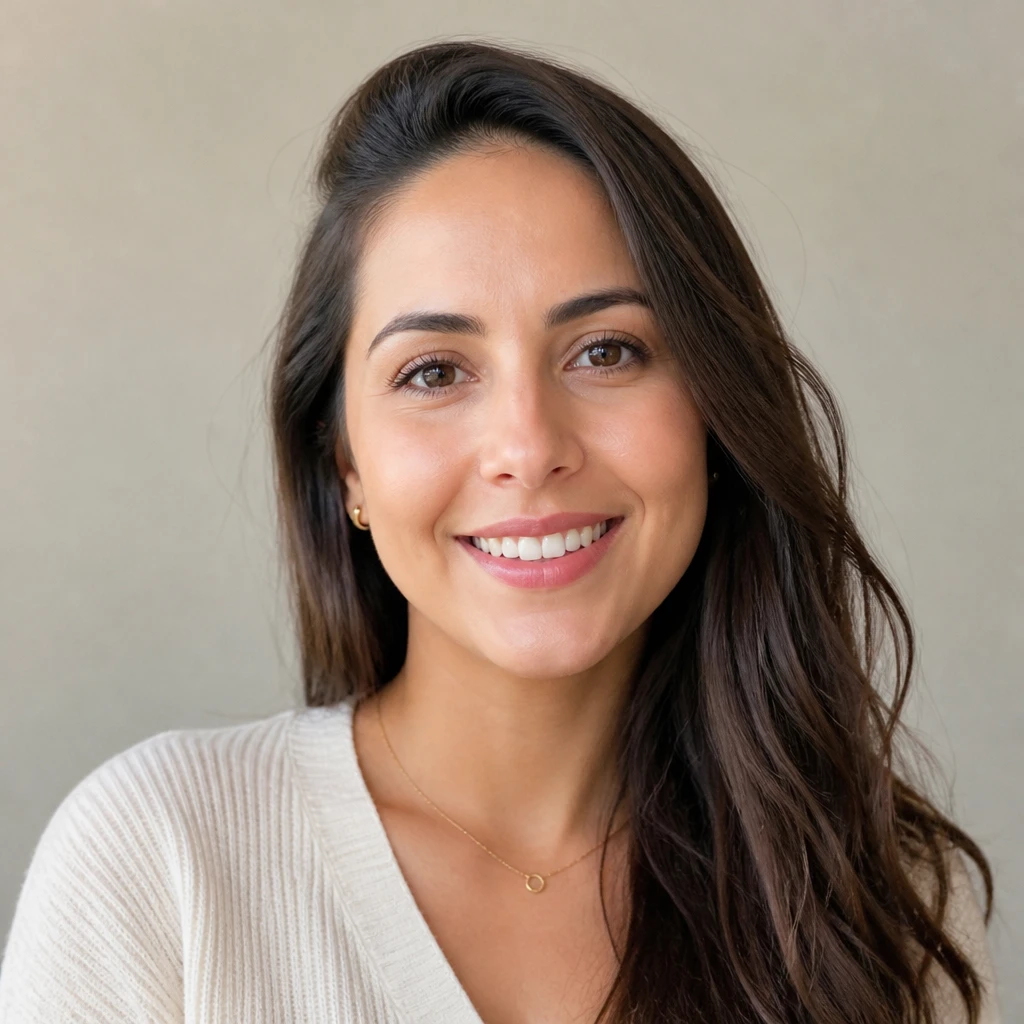 Foto realista de uma mulher de aproximadamente 29 anos
